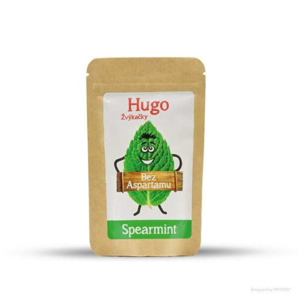 Žvýkačky spearmint bez aspartamu 9g HUGO