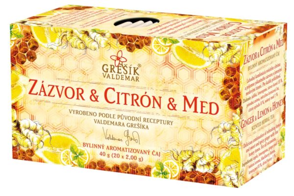 Grešík Zázvor & Citrón & Med 20 x 2,0 g