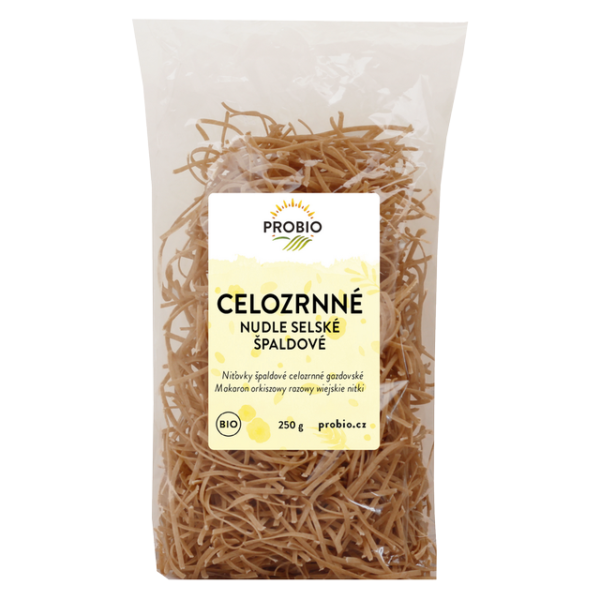 Nudle špaldové celozrnné selské 250 g BIO PROBIO