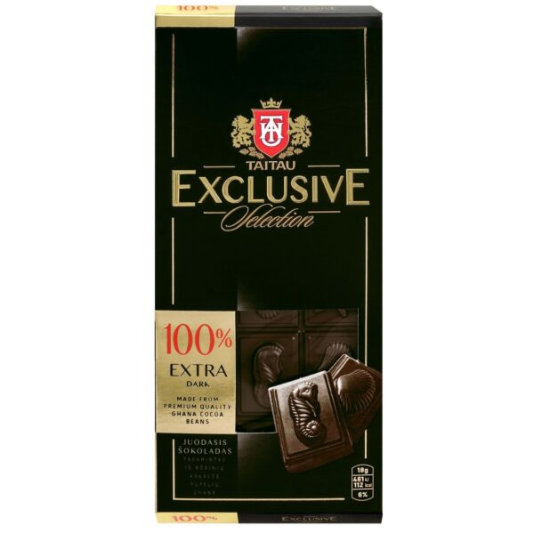 Čokoláda exclusive extra dark 100% - TAITAU 90g