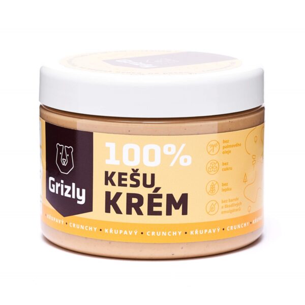 Kešu krém křupavý 100% 500 g GRIZLY