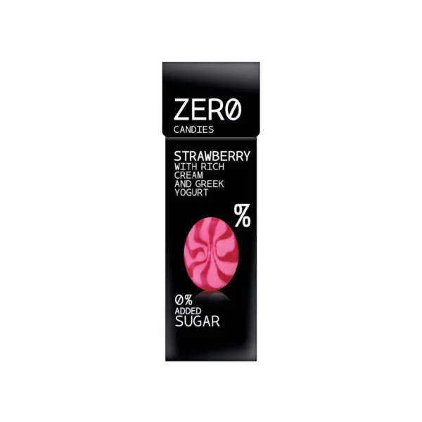 Řecké bonbóny bez cukru ZERO candies – Strawberry yoghurt