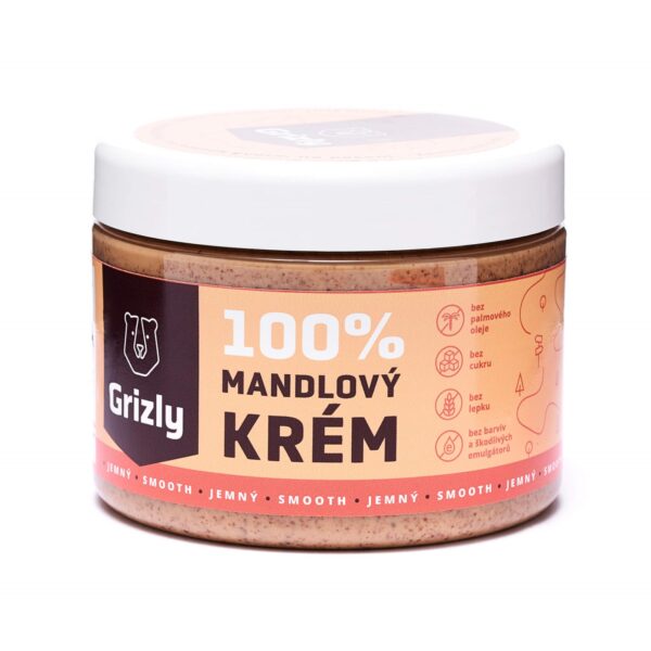 Mandlový krém jemný 100% 500 g Grizly